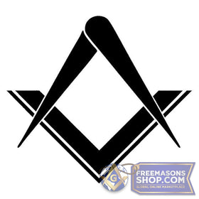 Masonic Window Sticker (Black or Silver)