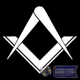 Masonic Window Sticker (Black or Silver)