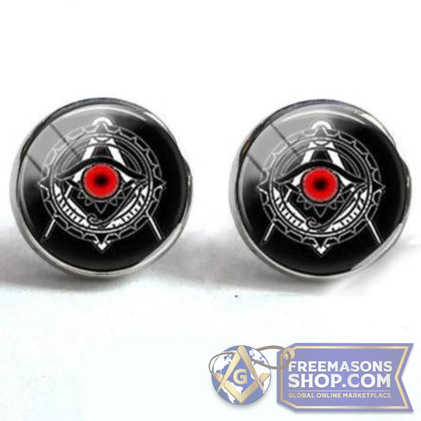 Masonic Stud Earrings (Various Designs) | FreemasonsShop.com | Earrings