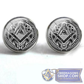 Masonic Stud Earrings (Various Designs)