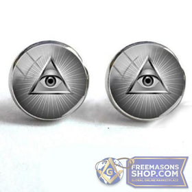 Masonic Stud Earrings (Various Designs)
