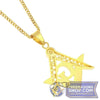 Masonic Gold Necklace with Rhinestones | FreemasonsShop.com | Jewelry