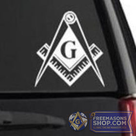 Masonic Car Window Sticker