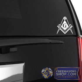 Masonic Car Window Sticker