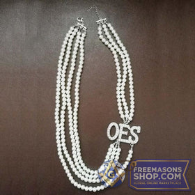 Eastern Star OES Pearl Necklace