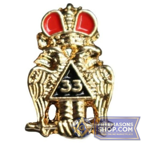 Scottish Rite 33rd Degree Lapel Pin | FreemasonsShop.com | Pins