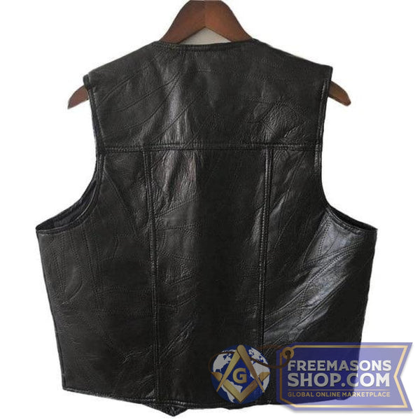 Motorcycle Sheepskin Leather Vest | FreemasonsShop.com | Vest