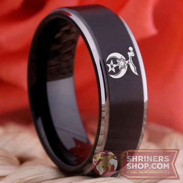 Shriners Tungsten Ring | FreemasonsShop.com | Ring