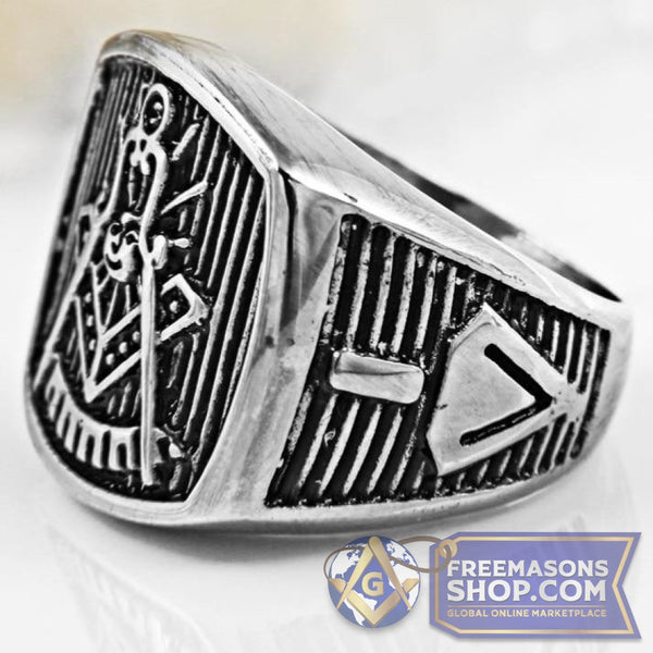 Past Master Stainless Steel Ring | FreemasonsShop.com | Rings