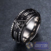 Masonic Stainless Steel Band (Gold & Silver) | FreemasonsShop.com | Rings