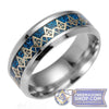 Masonic Pattern Band (Various Colors) | FreemasonsShop.com | Rings