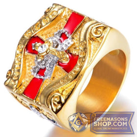 Knights Templar Gold Ring