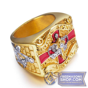 Knights Templar Gold Ring