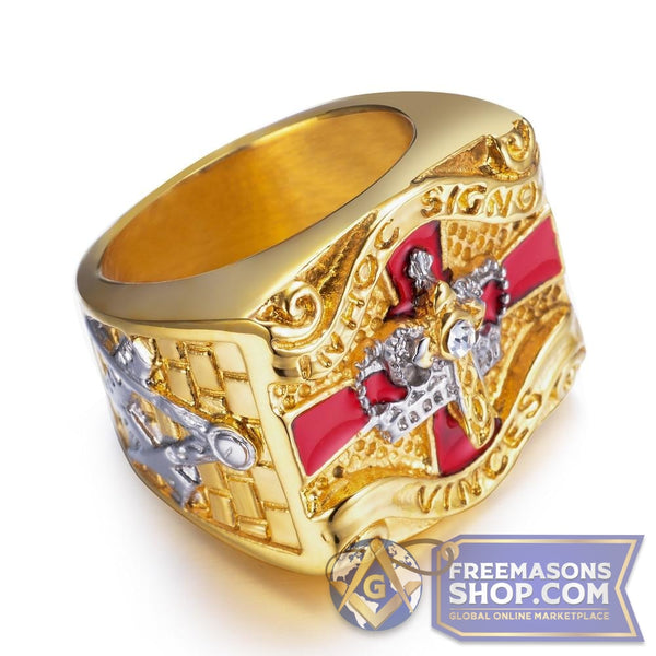 Knights Templar Gold Ring | FreemasonsShop.com | Rings