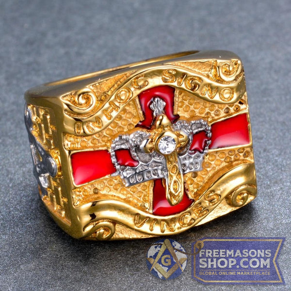 Knights Templar Gold Ring | FreemasonsShop.com | Rings