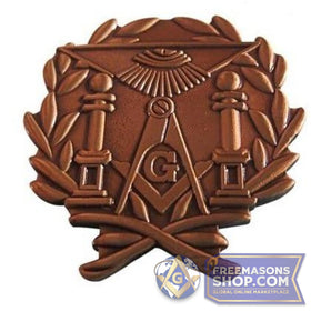 Masonic Bronze Badge Lapel Pin