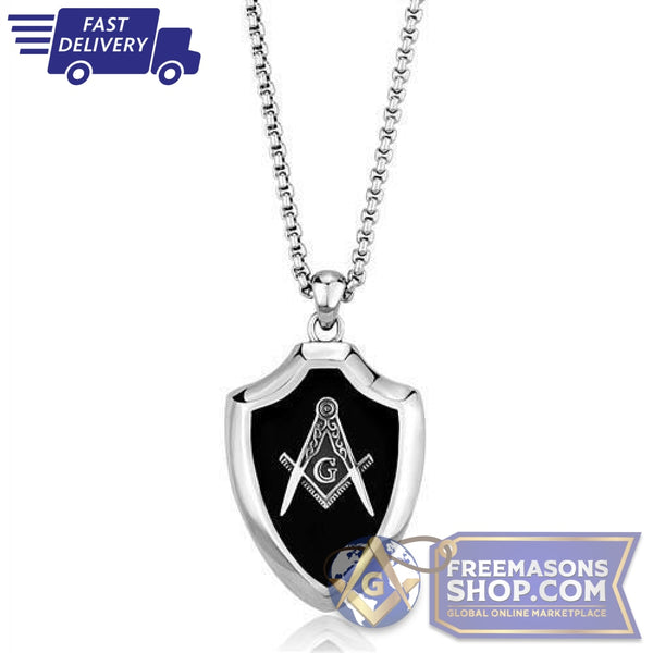 Masonic Stainless Steel Chain Pendant | FreemasonsShop.com | Chain Pendant
