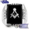 Stainless Steel Masonic Ring Semi-Precious | FreemasonsShop.com | Ring