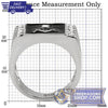 Stainless Steel Masonic Ring Cubic Zirconia | FreemasonsShop.com | Ring